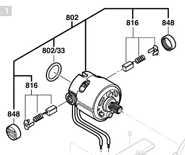 Moteur courant continu 18 V réf. 2 609 199 263 BOSCH